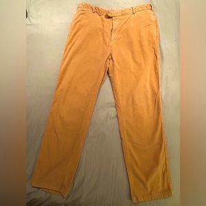 PETER MILLAR Stretch CORDUROY 5 Pocket Pants Mens 38x30 Beige Cord Golf Casual